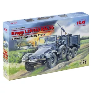 ICM 72451 Plastik Modellbausatz 1:72 Krupp L2H143 Kfz.70 WWII German Light Truck - Bild 1 von 7