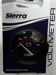 Sierra 57901P Barco Marino Amega 2" Voltímetro Calibre 8-18 VDC Redondo Teleflex - Imagen 1 de 4