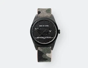 DC Comics Genuine Superman Wrist Watch Camouflage Band Movie Gift DC14107S-CBA - Picture 1 of 7