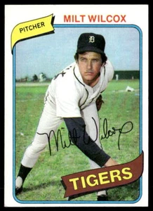Milt Wilcox 1980 Topps #392 Detroit Tigers Baseball Card - Imagen 1 de 2
