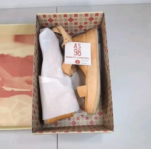 A.S.98 Rooney Platform Wedge Sz 41 Sahara Leather Suede NIB Quiet Lux msrp $340 - Imagen 1 de 24