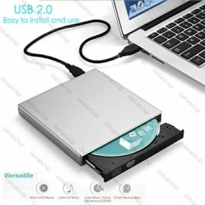 Externes DVD Laufwerk USB CD DVD Reader Drive für Notebook Laptop PC Windows - Bild 1 von 9