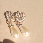 Vintage Faux Pearl Drop Earrings