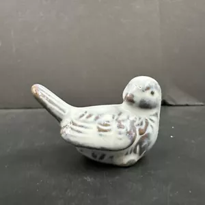Vintage Miniature Stoneware White Glaze Dove Bird Figurine Decor Farmhouse Retro - Imagen 1 de 8