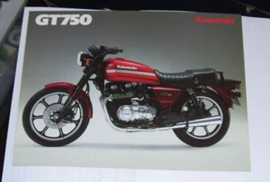 KAWASAKI GT750 Z750-P4 MOTORCYCLE SALES LEAFLET  99943-1535 ALL-E IV-VII 1985 - Picture 1 of 2