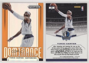 2013-14 Panini Prizm Dominance Orange Prizms /60 Vince Carter #21