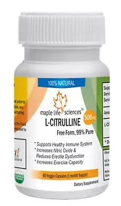 L-Citrulline Capsules Free Form 99%Pure & High Quality - Picture 1 of 2