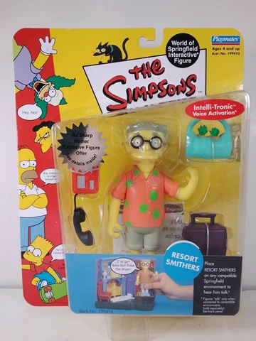 The Simpsons World Of Springfield Resort Smithers Playmates Interactive Figure Cover