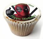 Cupcake Toppers Dead Pool personalised Rice paper Icing Sheets 825