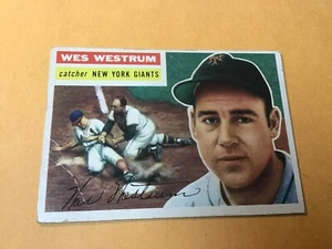 1956 Topps #156 Wes Westrum VG/VGEX - Foto 1 di 2
