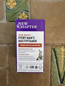 New Chapter One Daily Every Man’s Multivitamin 96 Tablets EXP 03/2026 - Picture 1 of 3