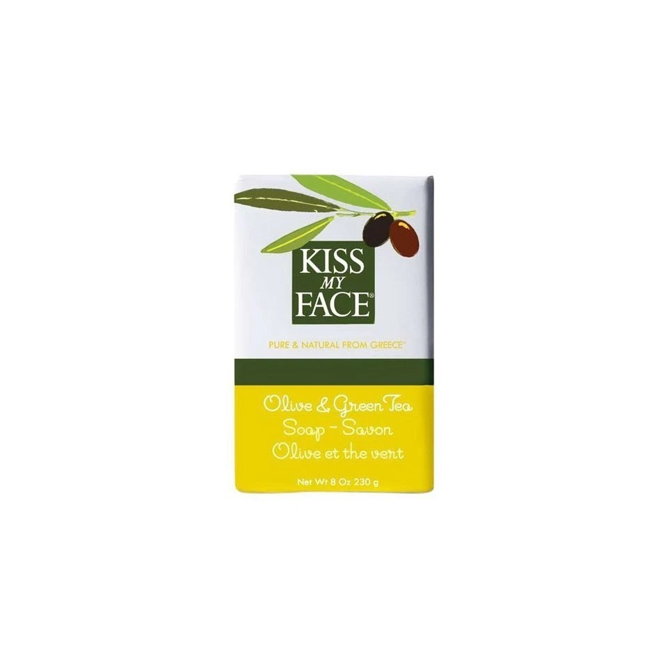 Kiss My Face 0535930 Bar Soap Olive and Green Tea - 8 Oz