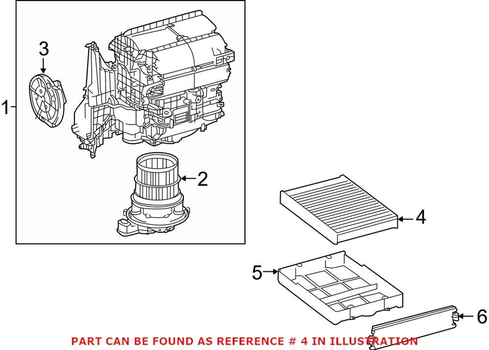 Filtro de aire de cabina original OEM para Lexus ES300h ES350 RX350 RX450h 871390E040 Foto 1 de 1