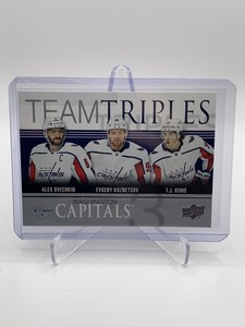 2019-20 Upper Deck Series 1 Team Triples TT-1 Capitals Ovechkin Kuznetsov Oshie