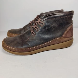 Stivali Chaco Montrose Chukka Java in pelle marrone stringati J150211 da uomo taglia 10,5 - Foto 1 di 11