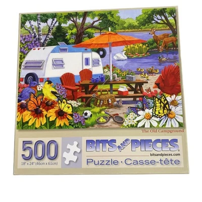 Bits And Pieces The Old Campground 500 Pieces Puzzle Complete - Image 1 of 4