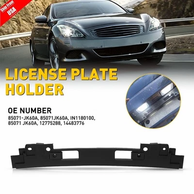 Soporte soporte de etiqueta marco matrícula trasero para Infiniti G25 G37 cupé sedán Foto 1 de 4