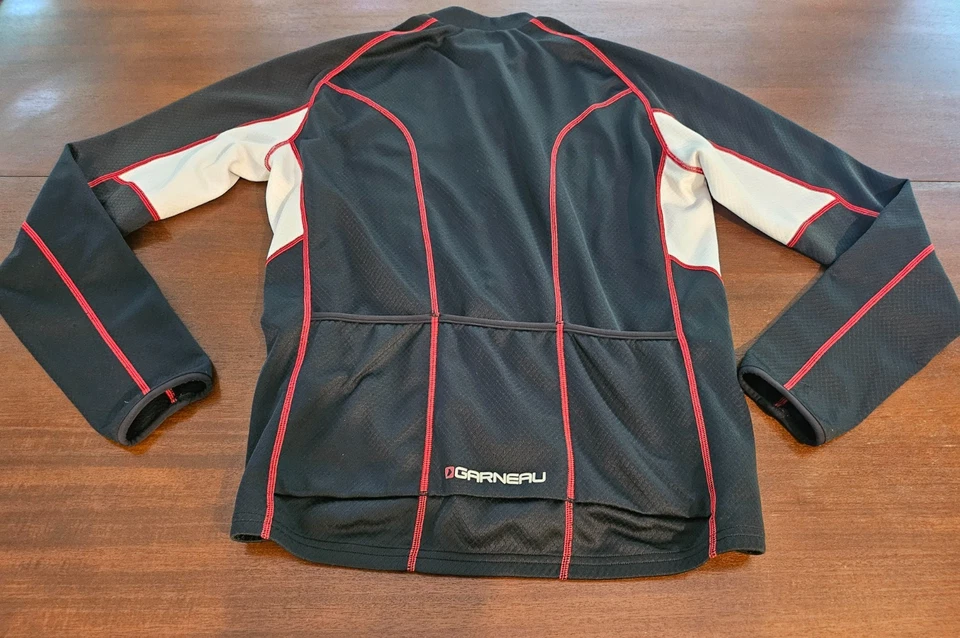 Chaqueta de ciclismo Louis Garneau para hombre negra roja talla mediana RN 78126 Foto 1 de 4