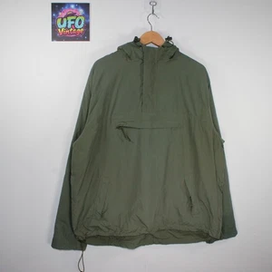 Surplus Raw Vintage Smock Jacket Olive Green Mens XL Army SAS Anorak 1/4 Zip - Picture 1 of 16