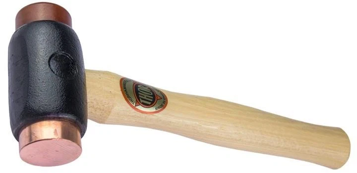 Thor 214 Hammer Copper Hide Two Replaceable Faces Wood Handle Mallet 1.6Kg Size3 Foto 1 de 1