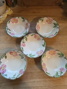 Vintage Franciscan Desert Rose 6" Berry/Sauce Bowls Lot of 5 USA - Picture 1 of 12