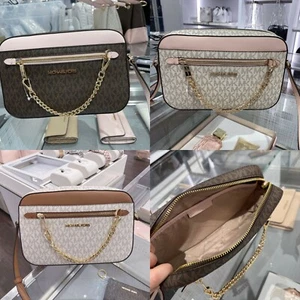 NWT Michael Kors Jet Set Item EW Large Zip Chain Crossbody Bag Multi Color - Picture 1 of 23
