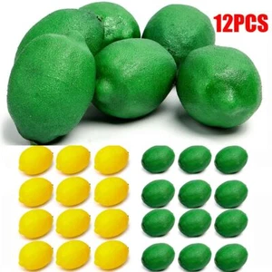 12x Falsos Limones Artificiales Limón Decoración Cocina Imitación Falsa Fruta Limones Decoración - Imagen 1 de 15