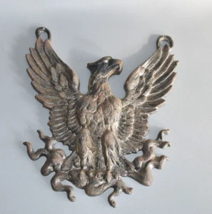 Gusseisen Eisen Adler Wappen alt Wandbild 22,5cm Fach #A3 - Bild 1 von 7