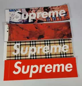 Set adesivi logo Supreme Box Burberry Ralph Steadman HNIC Prodigy (4) quattro nuovi - Foto 1 di 4