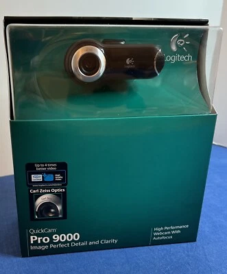Logitech QuickCam Pro 9000 Web Cam New In Box - Image 1 of 4