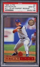 1995 ULTRA GOLD MEDALLION NOLAN RYAN ALL-STAR FANFEST #4 PSA 10 GEM MINT POP 8