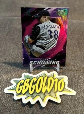 2017 Topps Fire - Pink #29 Curt Schilling /25 - Image 1 of 3