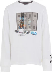 Fila Heritage Boys Crew Neck Long Sleeve Fashion Logo Graphic Tee Medium - Picture 1 of 5