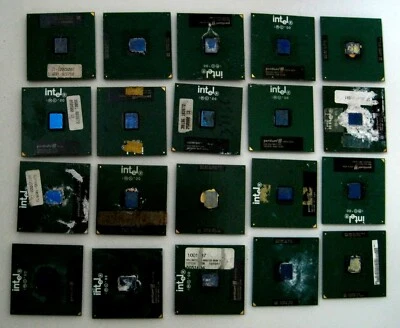 Lot of 20x Intel Pentium & Celeron CPUs – Used Processors for Gold Recovery / Sc - Image 1 of 3