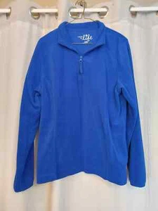Made for Life Sweater, Womens Large, Blue, Pullover, 1/4 Zip Up, Fleece - Picture 1 of 4