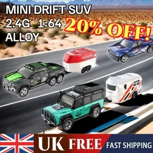 Mini Rc Drift Car, 1/64 Scale Alloy Truck, Remote Control 4x4 Off-Road Vehicle - Picture 1 of 51