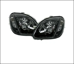 set headlights for MERCEDES SLK 170 1996 1997 1998 1999-2003 2004 black VP151 - Picture 1 of 5