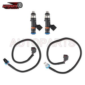 For Polaris RZR Ranger 2011-14 Fuel Injectors + Harness (PAIR) 1204318 1204319 - Picture 1 of 15
