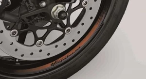 OEM GENUINE SUZUKI HAYABUSA GSX1300R 2020 WHEEL DECAL STRIPE GOLD WITH LOGO - Picture 1 of 1