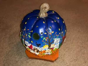 Peanuts: It's the Great Pumpkin Charlie Brown - The Danbury Mint Lighted Pumpkin - Foto 1 di 7