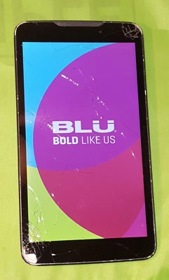 RARE Large Screen BLU Studio 7.0 LTE 7" Screen (cracked) ~ For Repair or parts - Image 1 of 4