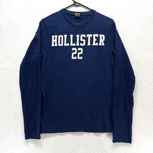 Vintage Hollister Embroidered T-shirt Men's Size S - Navy Blue Gold Tag - Picture 1 of 10