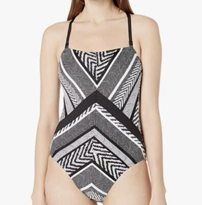Kenneth Cole Bandeau One Piece Swimsuit SZ M NWT - Picture 1 of 5
