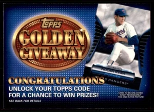 Aggiornamento Topps 2012 #GGC-22 Nolan Ryan Golden Giveaway - Foto 1 di 2