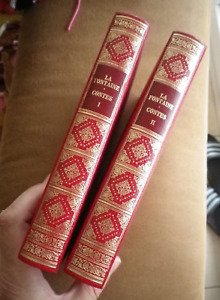 La Fontaine / Fragonard  contes 2 volumes . éditions famot 1983