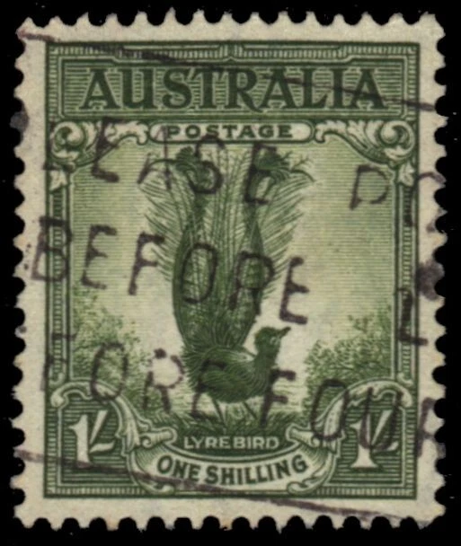 AUSTRÁLIA 175 (SG192) - Lyrebird "Wildlife" 1941 Verde Cinza (pb74061) - Imagem 1 de 1