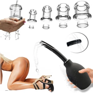 Hollow Anal Butt Plug Dilator Speculum Anus Vaginal Enema Douche Cleaner Sex Toy - Picture 1 of 21