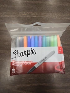 Sharpie: Permanent Markers, Fine Point, Assorted Colors, 24 Count - Picture 1 of 2