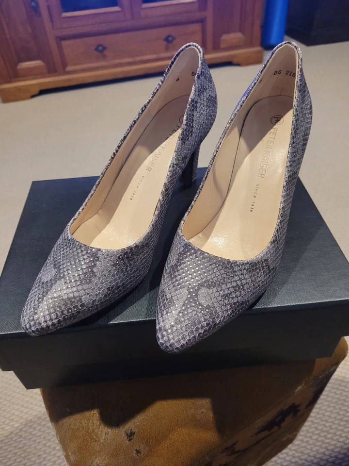 Tacones Peter KAISER Cuero Gris Serpiente Talla 40 Foto 1 de 4