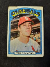 1972 Topps Ted Simmons Card #154 St. Louis Cardinals